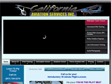 Tablet Screenshot of caaviationservices.com